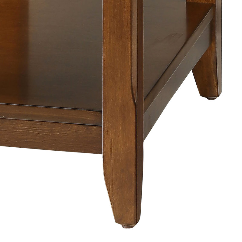 Table d'appoint en bois massif noyer - rangement spacieux pour la vie organisée qui se marie bien avec les intérieurs, Noyer