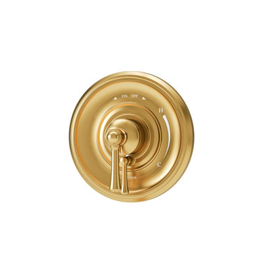 Braston Wall Mounted Shower Valve Trim with Volume Control Lever