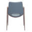 Chaise avec accoudoirs à garniture piquée-535739758