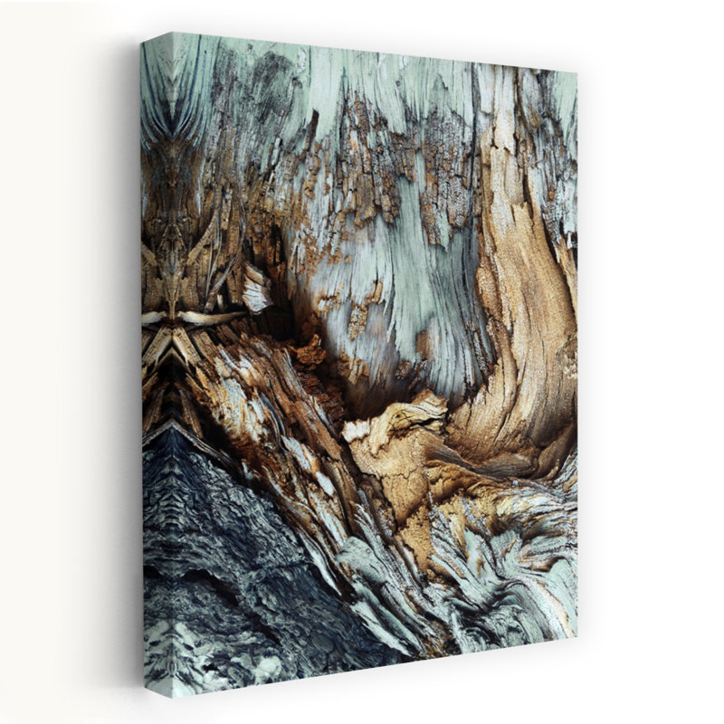 Art contemporain abstrait en bois, H 24 po x l 16 po