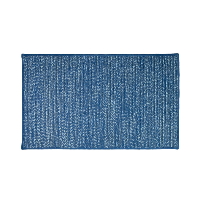 Paillasson intérieur / extérieur Blayden, L 35 po x L 54 po, Highland - bleu