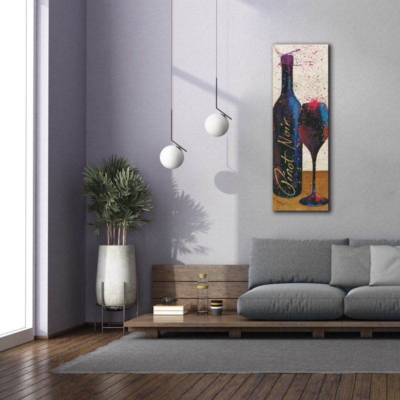 Toile épique Graffiti «Wine Splash Light 4» par Wellington Studio, 20 po x 60 po, H 60 po x l 20 po x P 1,5 po