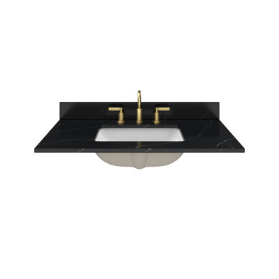 Dessus de meuble-lavabo 37 po Nero Margiua