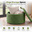 Repose-pieds capitonné rond 27,2 po avec rangement-373192625