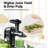 Aeitto Slow Masticating Juicer: 3 Modes Soft Hard Reverse, Ultra-Quiet Motor, One-Button Disassembly, Dishwasher-Safe Parts, 12-Month Warranty-111818335