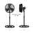 16" Outdoor Misting Manual Oscillating Stand Fan with Hose Connection, 3 Speeds