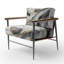 Dau - Fauteuil rembourré d'appoint en marbre abstrait-1746002504
