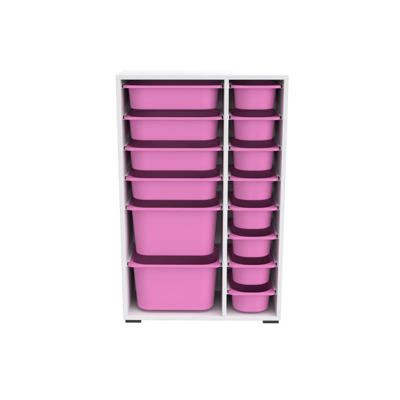 Armoire polyvalente moderne | 100% panneau de particules enduit de mélamine, épaisseur: 0,7 pouce | Comprend de nombreuses tablettes, des pieds en plastique et une conception murale | Parfait pour le bureau à domicile, le salon ou les solutions de rang