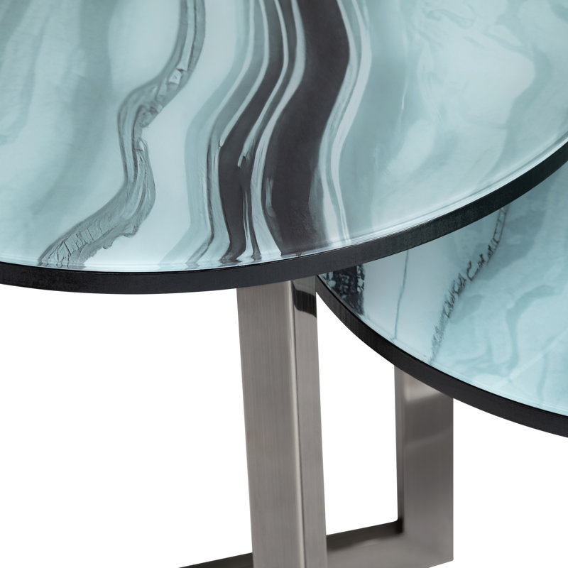 2 Piece Nesting Table Set