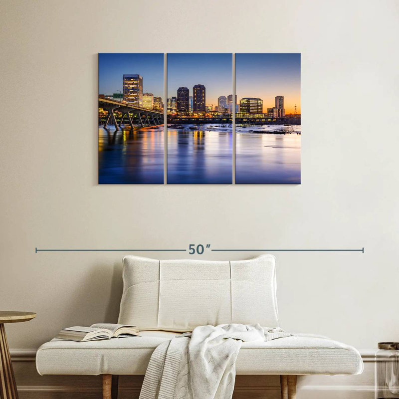 Rorry Richmond Evening Skyline, 24" H x 38" W