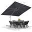 274cm X 335cm Rectangular Cantilever Parasol-34074730