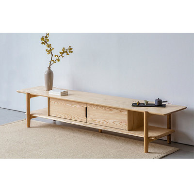 Creative ash wood TV audio-visual cabinet