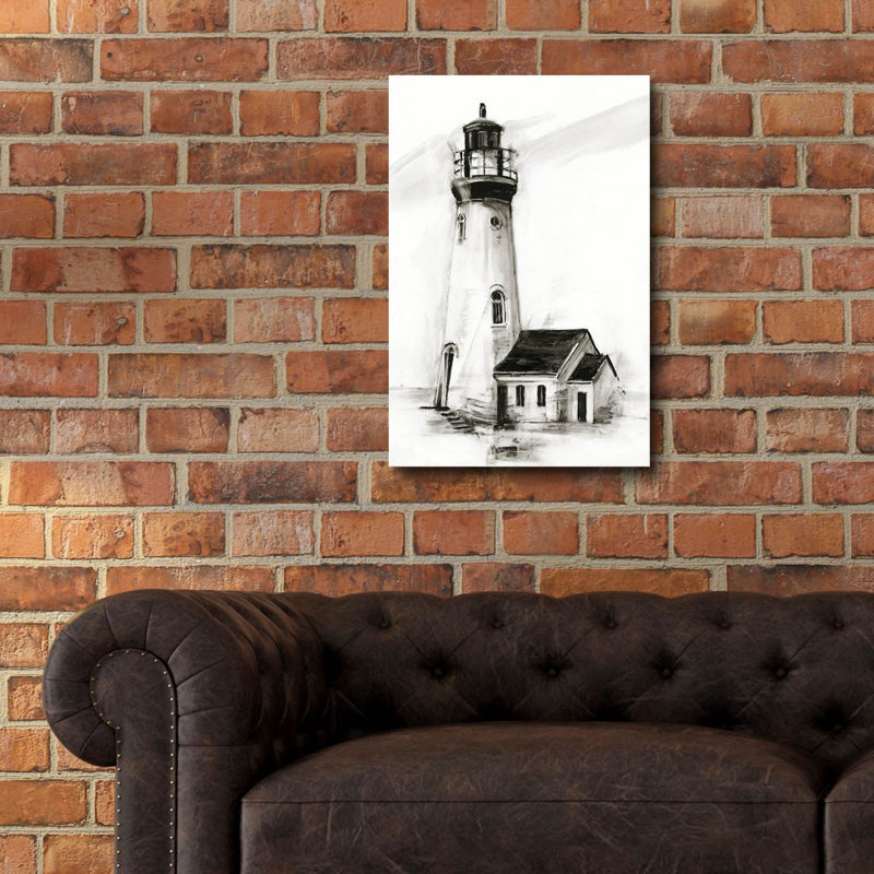 Art mural en verre «Lighthouse Study 1» par Ethan Harper, H 24 po x l 16 po