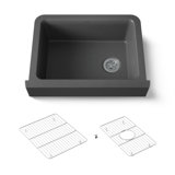 Cairn 29-3/4 In. Undermount Single-Bowl Farmhouse Kitchen Sink With Short Apron
