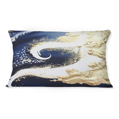 Abstrait Areal View Sunshine In The Artic - Coussin décoratif à formes abstraites