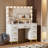 Azmira 43.3'' Large Makeup Vanity, Vanity Set with Lighted Mirror-698668933