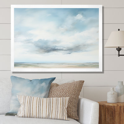 Minimalisme, ciel nuageux paysage III sur toile