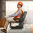 Universal Forklift Seat Fold Down Tractor Suspension Seat Adjustable Back