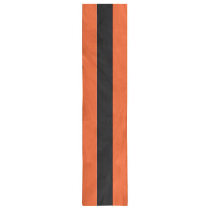 Chemin de table, Baltimore, 90 po x 16 po, Orange / noir jais