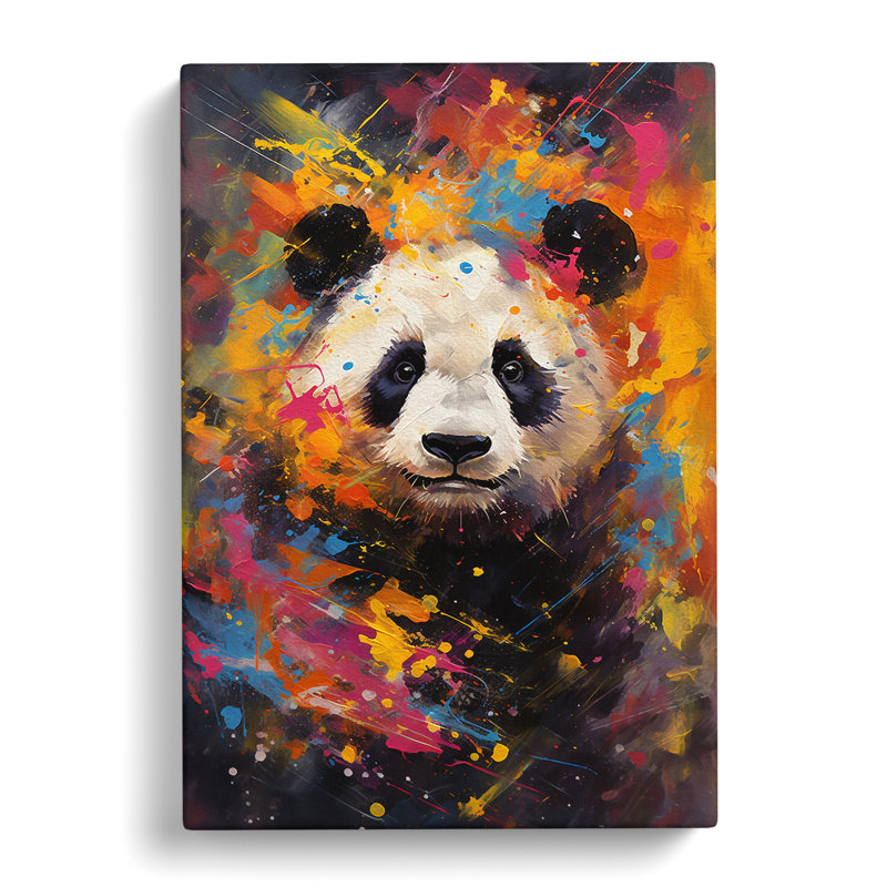 Panda Abstract - No Frame Print, 60cm H x 40cm W x 3cm D