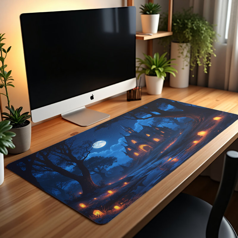 Polyester Desk Pad, 14.4x12.1