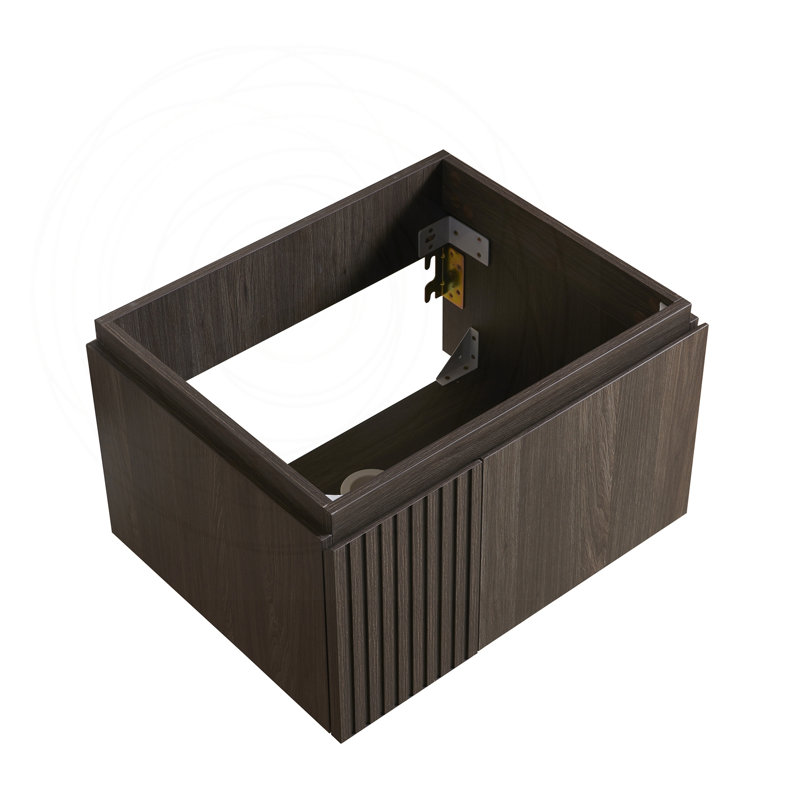 Armoire 24 po à grain de bois espresso 24 po avec 2 portes (lavabo non inclus), Espresso