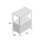 SteelCart Extra Wide AV Cart with Cabinet and Keyboard Tray