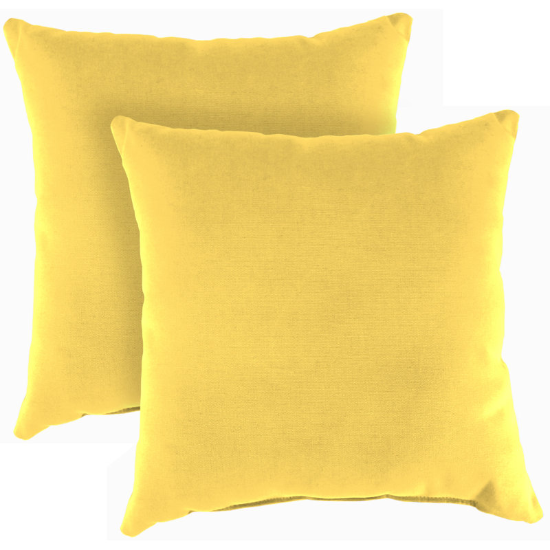 Sunbrella Outdoor Throw Pillow, Sunray Yellow