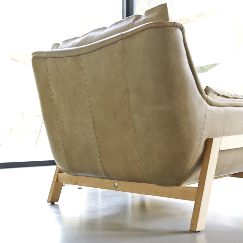 Woodnest Leather Armchair