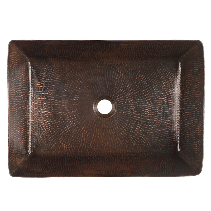 Premier Copper Products BSP5_VREC2014DB-P Bathroom Sink And Drain Package