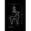 73 x 40 cm Reindeer Neon Effect Rope Light Silhouette with 90 LEDs for Indoor and Outdoor Christmas Display-233504561