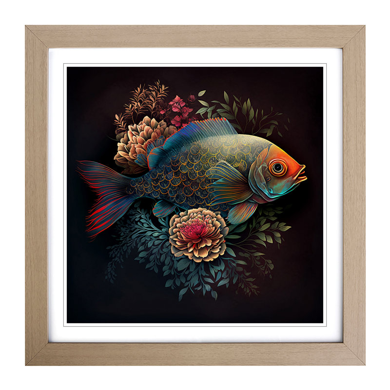 Single Picture Frame Print on Wood, Oak