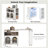 Kitchen Island On Wheels With LED Lights,Power Outlets And 2 Fluted Glass Doors-1051625616