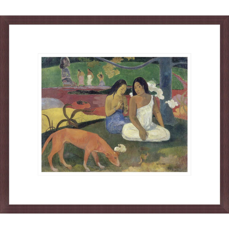 Arearea (Joyeusètes) par Paul Gauguin - Estampe numérique encadrée, H 13,75 po x l 15,92 po