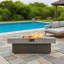 Foyers d'extérieur de table au propane, chauffage extérieur 50 000 BTU avec hauteurs ajustables, idéal pour les rassemblements de patio et de balcon