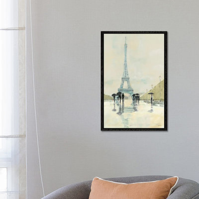 April in Paris 1 Piece Wrapped Canvas Wall Art