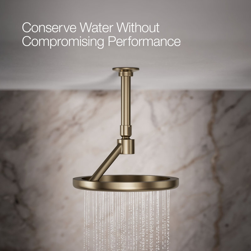 Flood Adjustable Shower Head, Vibrant Brushed Bronze