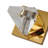 1-Light Brass Iron LED Wall Sconce With A Clear Crystal