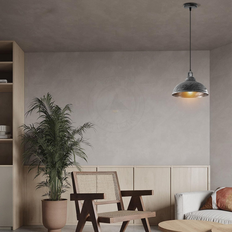 Ensemble de 2 luminaires suspendus Modern Modern, Argent brossé