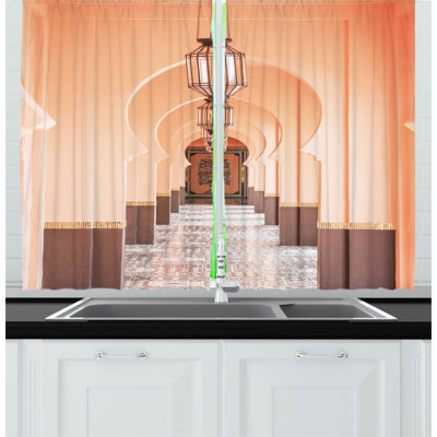 Ruffled Kitchen Curtain