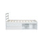 Lit plateforme en bois de taille avec tablettes de rangement amovibles, deux tiroirs de rangement intégrés pour plus de commodité,-997710331-997710329