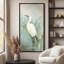 «White Aiget in Marsh», reproduction d'art sur toile encadrée-121544362-114290275