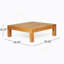 BANC D'ANGLE EN X AVEC TABLE BASSE, ROUGE