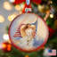 Ornement boule d'ange américain Holiday Splendor