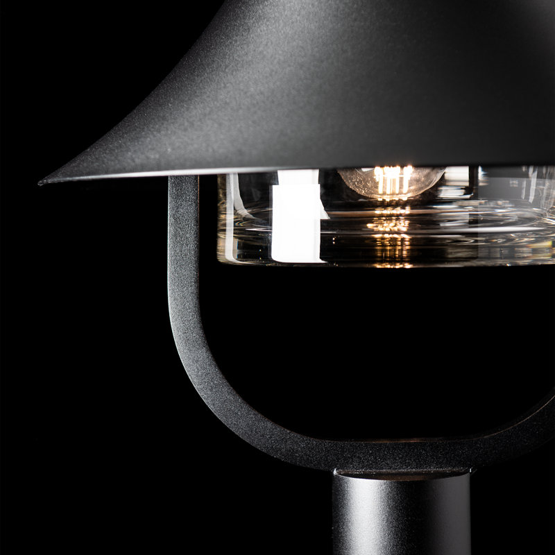Stowe Outdoor Lantern Post Light, Coastal Black