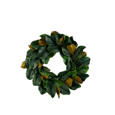 Couronne en fausse soie magnolia 24 po