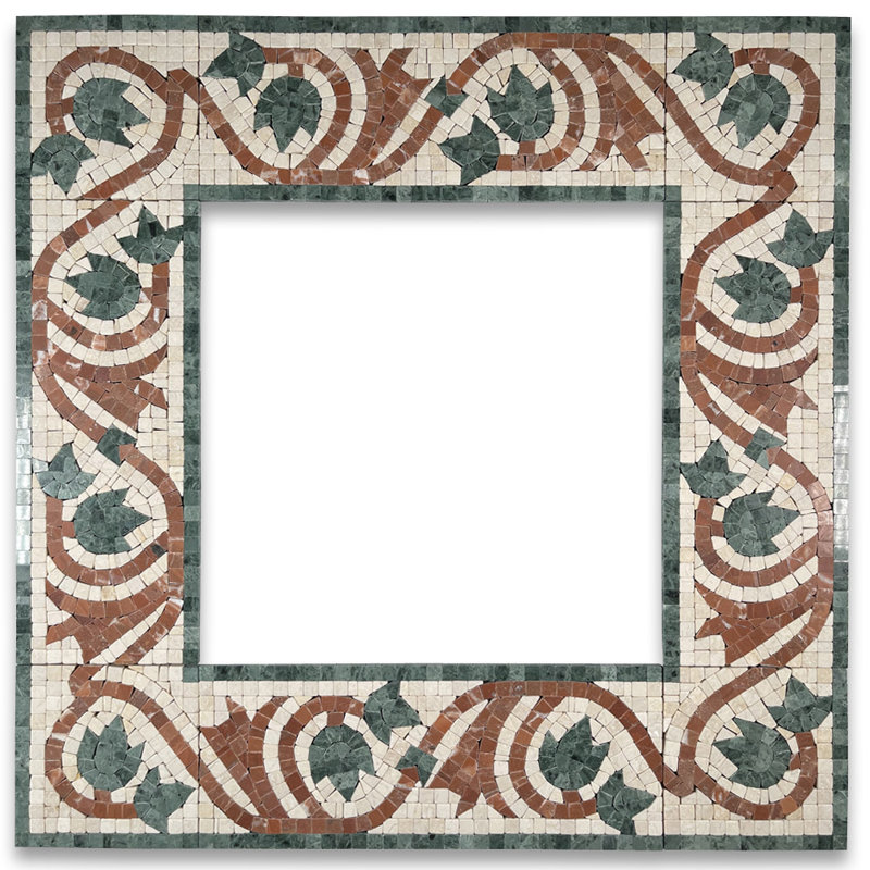 Carreau de mosaïque en marbre 5 po x 12 po