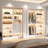 Closet System with Drawers, Mirrors and Hanging Rods-852815918