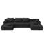 Canapé modulaire en forme de U de 132 po (noir)-1958774123