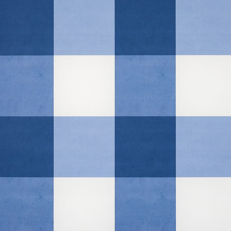 Grand papier peint à carreaux Willa, Bleu marine